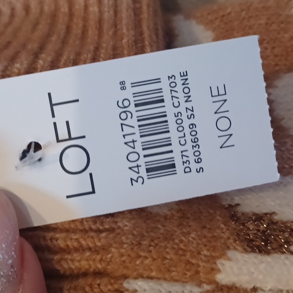 NWT LOFT Tan "Hooded" Fingerless Gloves - Picture 5 of 7